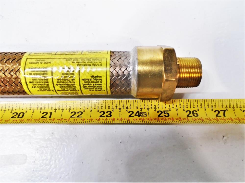 Cooper Crouse-Hinds 3/4" x 24" L Male Flexible Coupling ECGJH224 Model 80, Brass